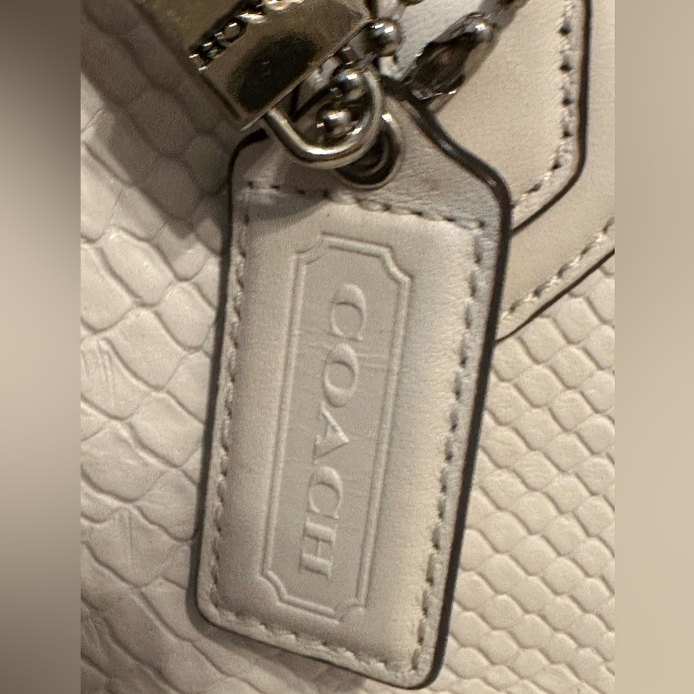 Limited Edition Coach Charlie Embossed Python Leather Tote 28723 - Picture 10 of 14